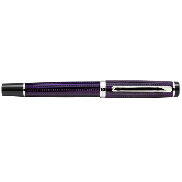Incognito Diamond-Cut Lacquered Brass Rollerball Pen - Purple - Gifts for You 'n Me