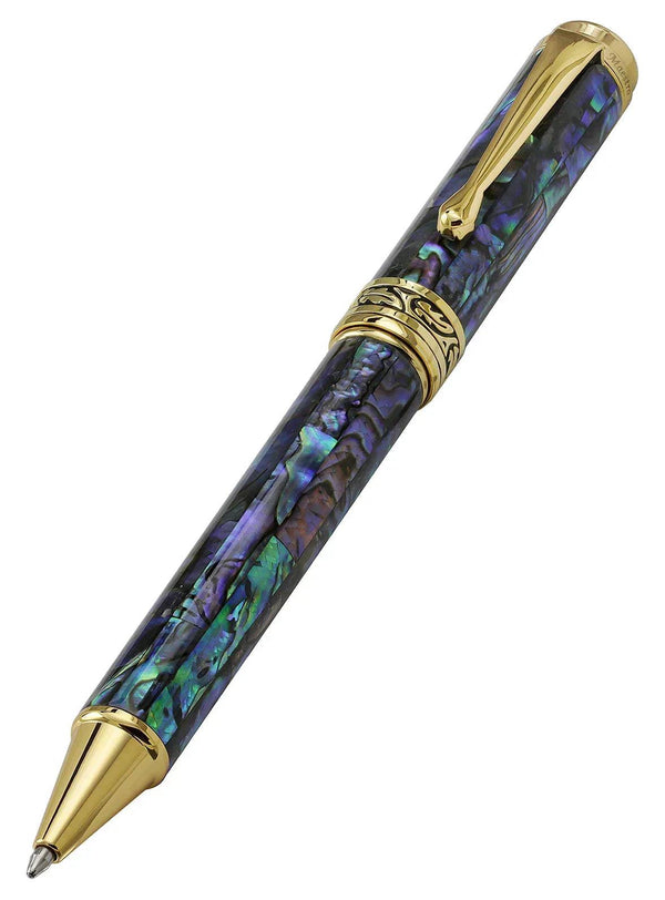 Maestro® Paua Abalone Sea Shell Ballpoint Pen - 18K Gold Plated - Gifts for You 'n Me