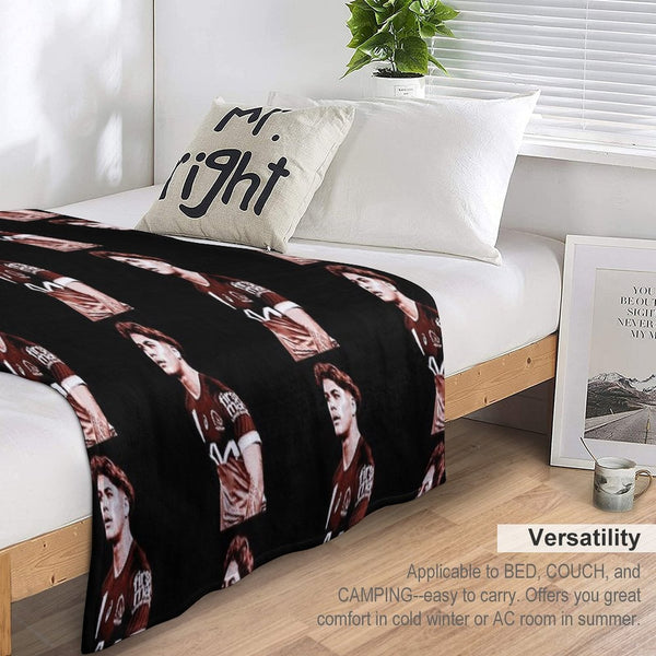 Reece Walsh NRL Orange Posterized Multi-functional Throw Blanket