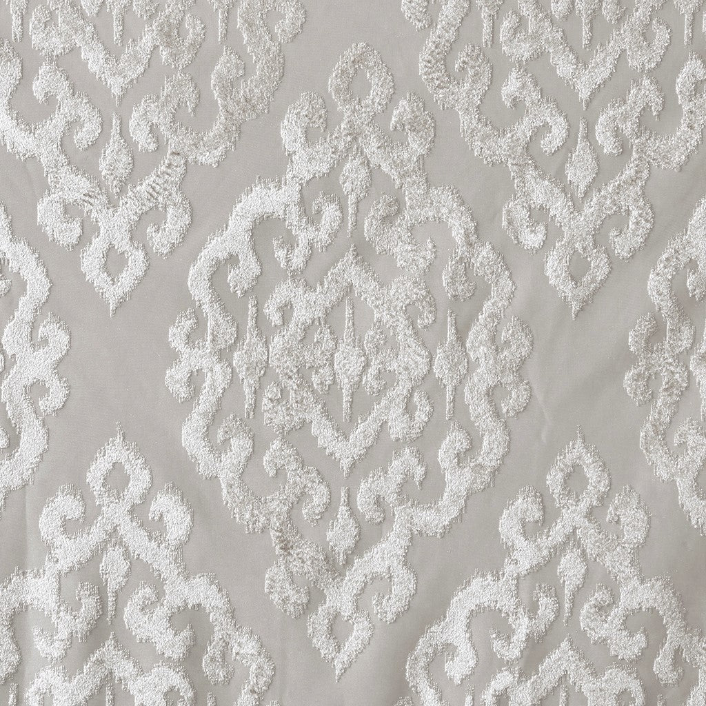 Mirage Knitted Jacquard Damask Total Blackout Grommet Top Curtain Panel by SunSmart