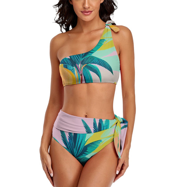Palm Beach - One Shoulder Bikini Swimsuit