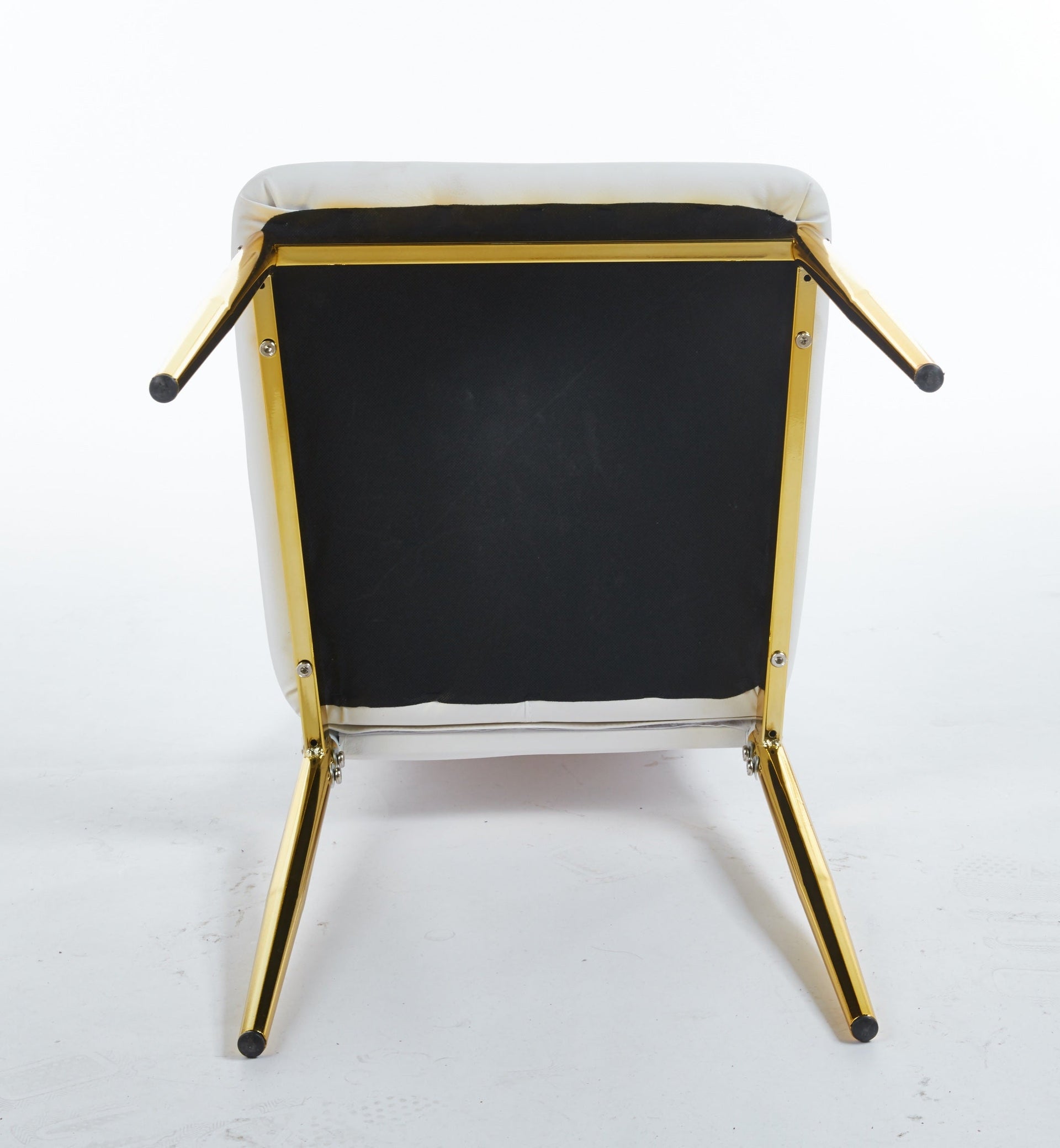 chair  set of 4,GOLDEN COLOR LEG,WHITE SEAT