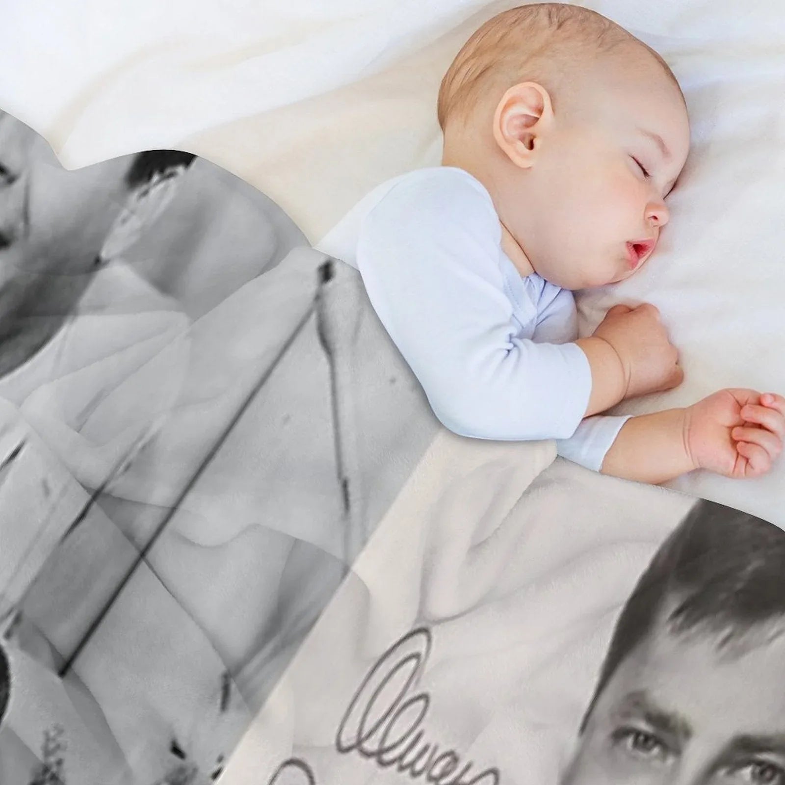 Jerry Lewis Signed Collage Throw Blanket