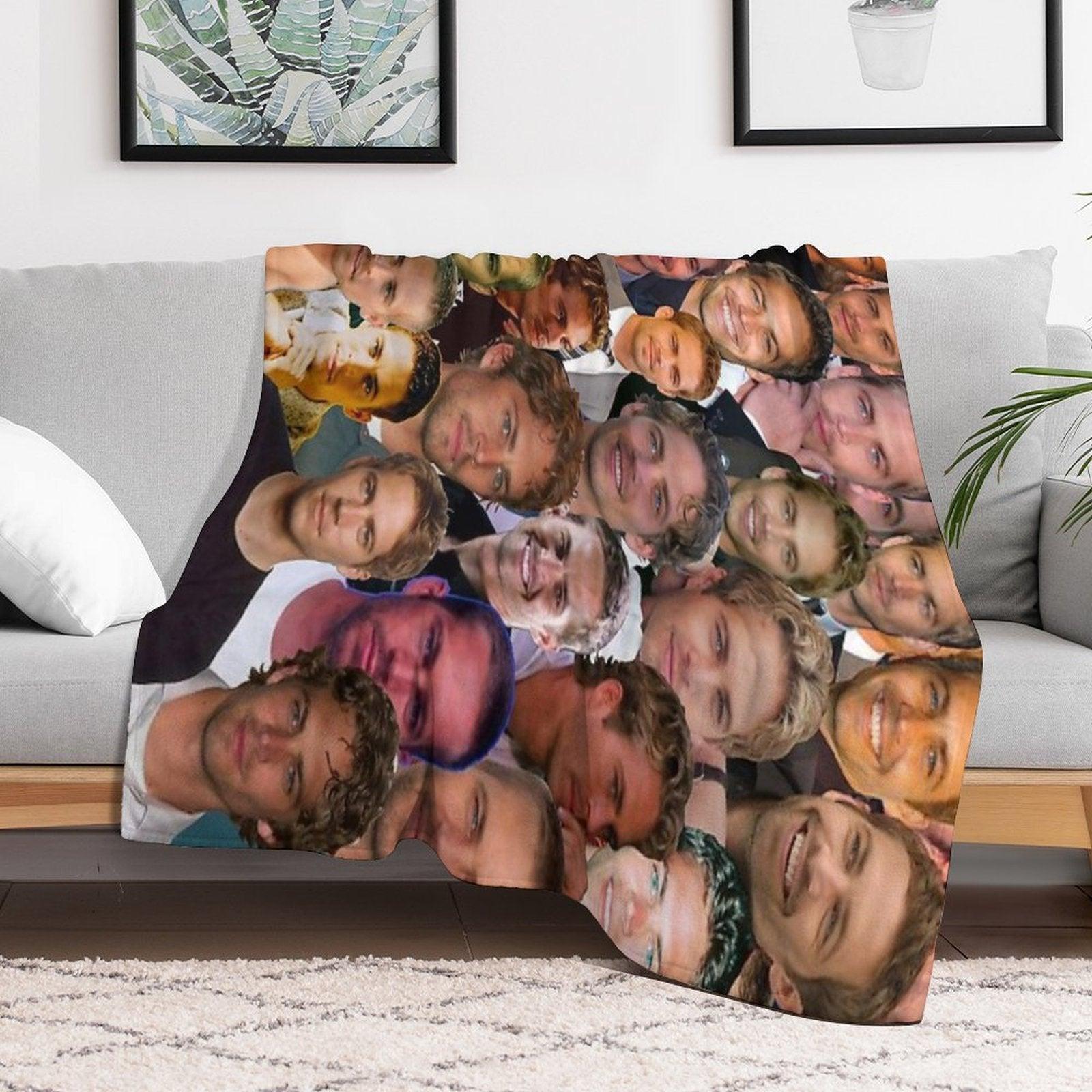 Paul Walker Photo Collage Throw Blanket