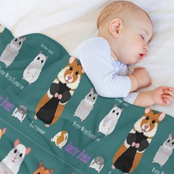 Hamster Breeds Syrian Hamster Multi-functional Throw Blanket