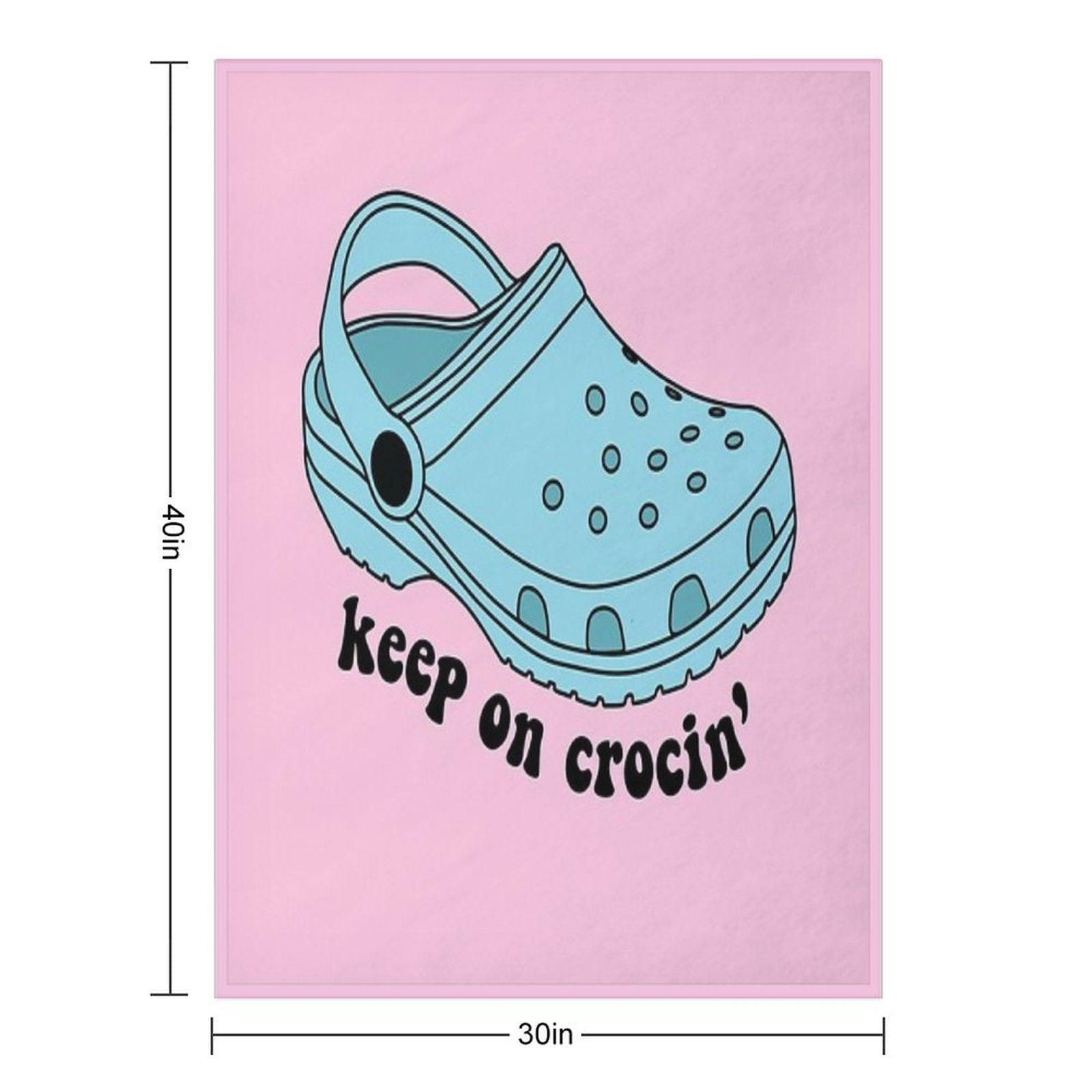 Keep On Crocin' Throw Blanket