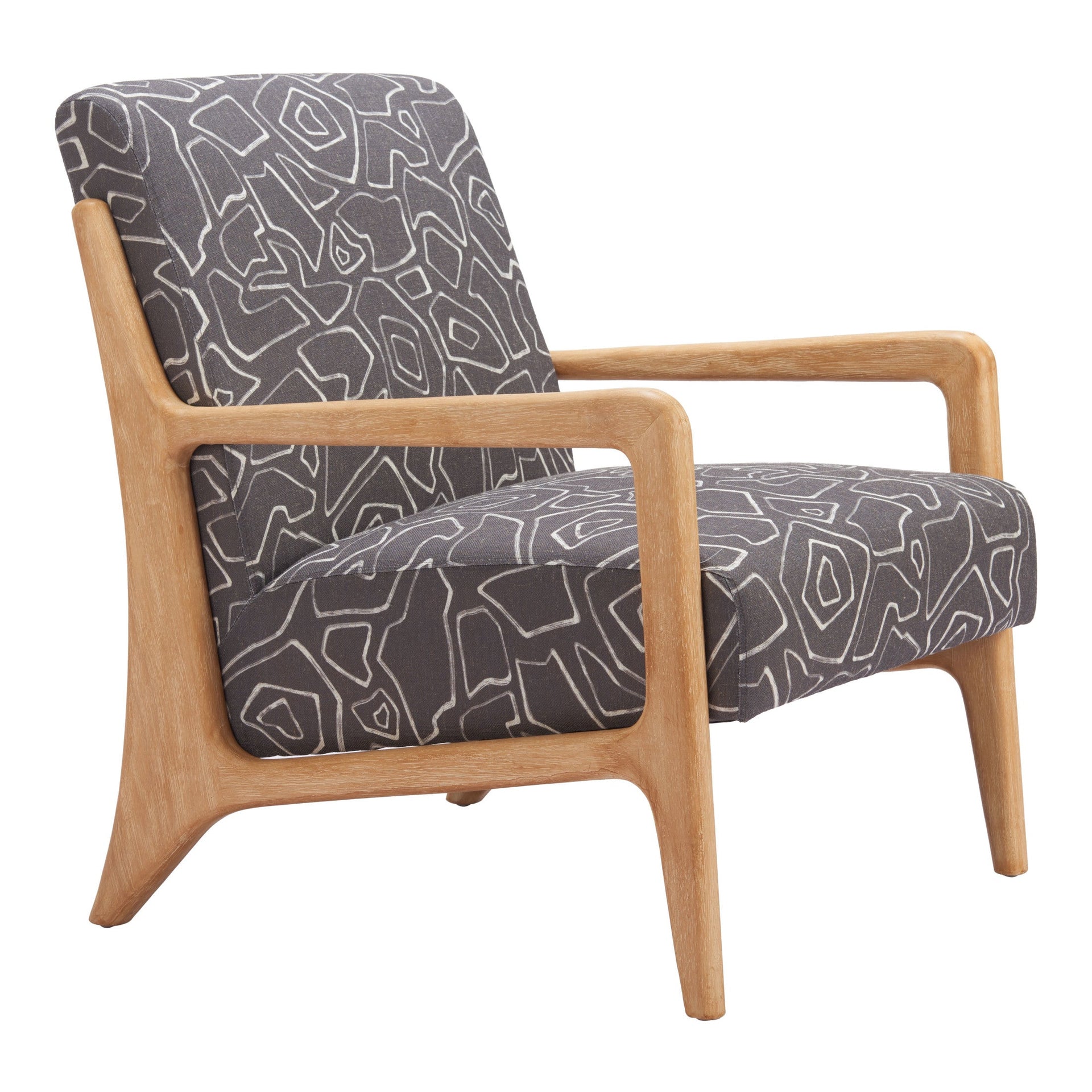 Runa Accent Chair Gray & Natural