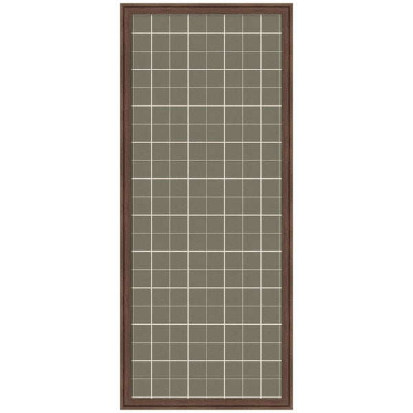 Framed Fabric Pinboard Sage Green Plaid Wall Organization