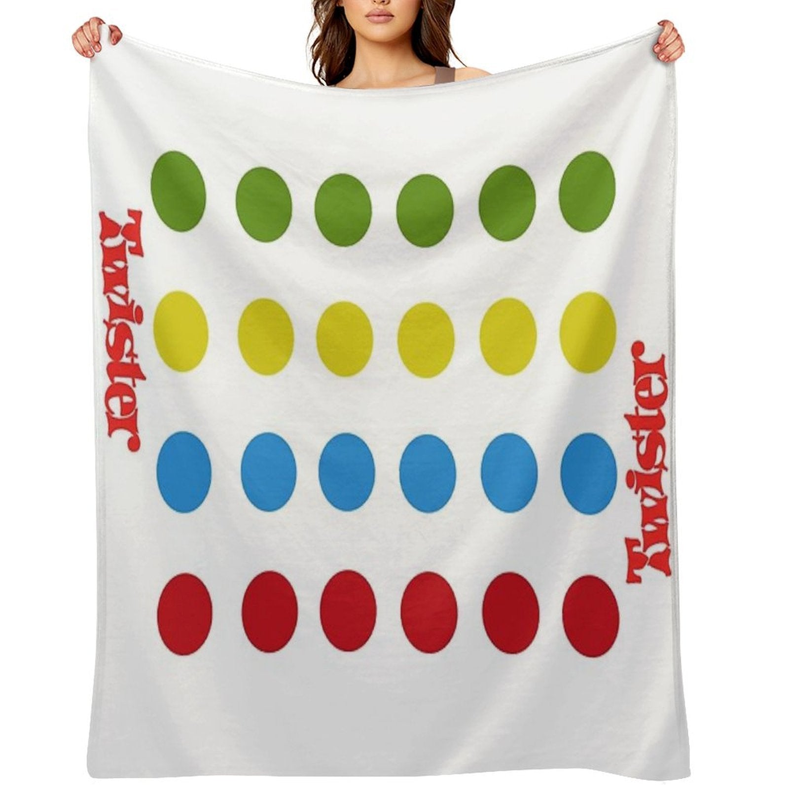 Twister Shower Curtain Sustainable Throw Blanket