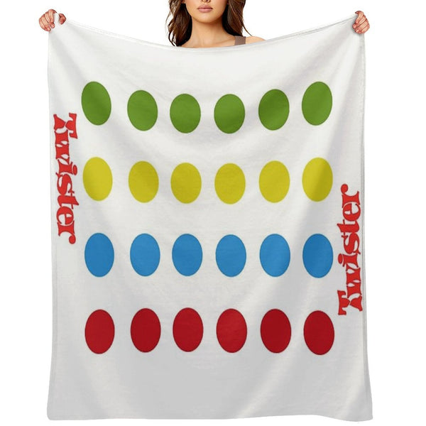 Twister Shower Curtain Sustainable Throw Blanket
