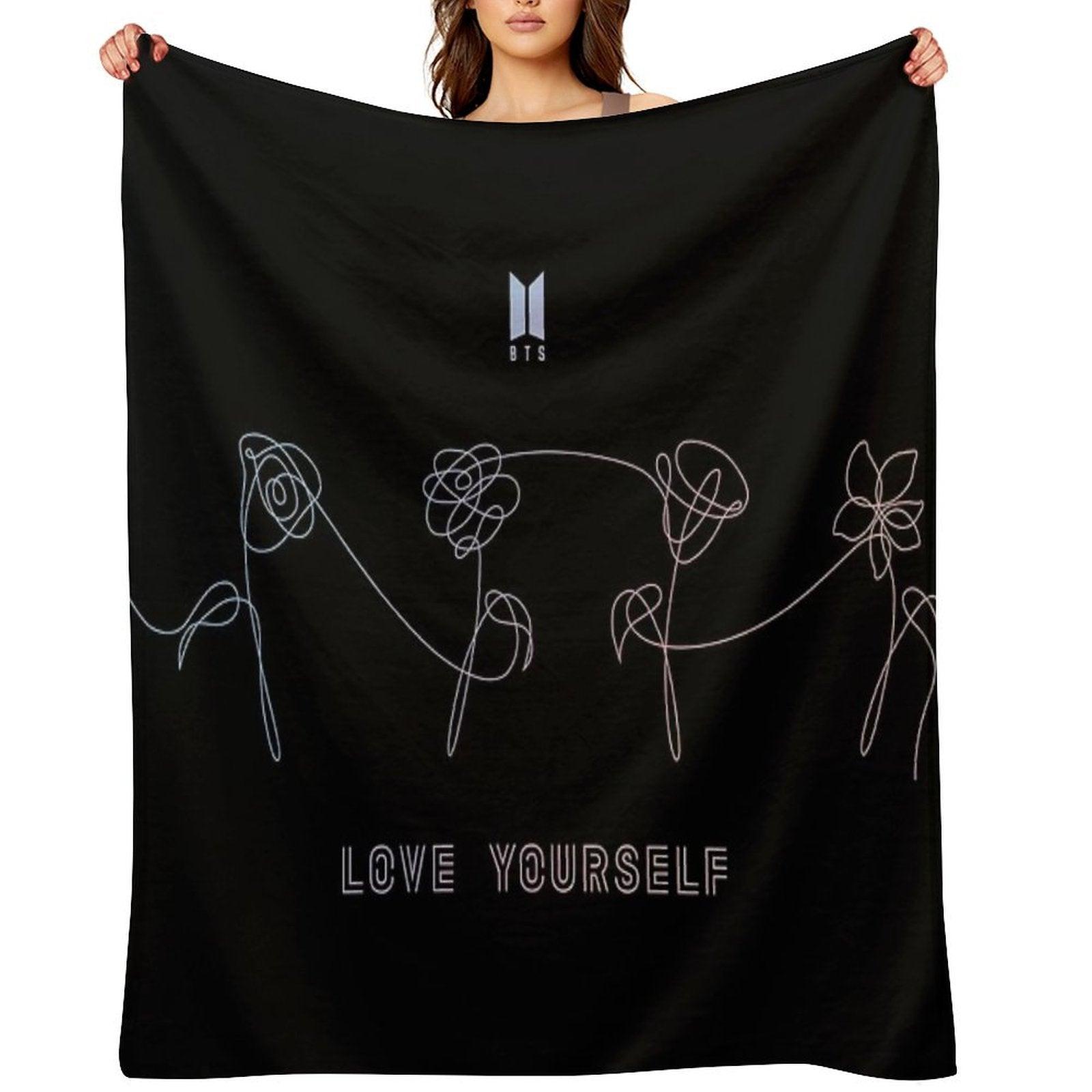 BTS LOVE YOURSELF FLOWER #1 Throw Blanket