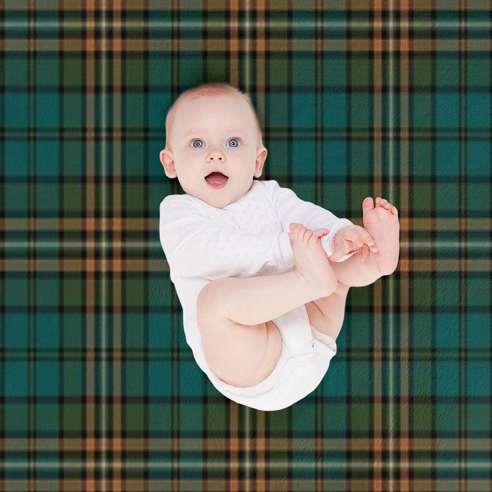 FITZSIMMONS (Fitzsimons) Tartan  Historic Irish Family Name Plaid Design Throw Blanket