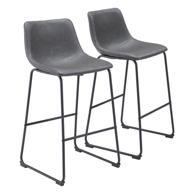 Smart Barstool (Set of 2) Charcoal