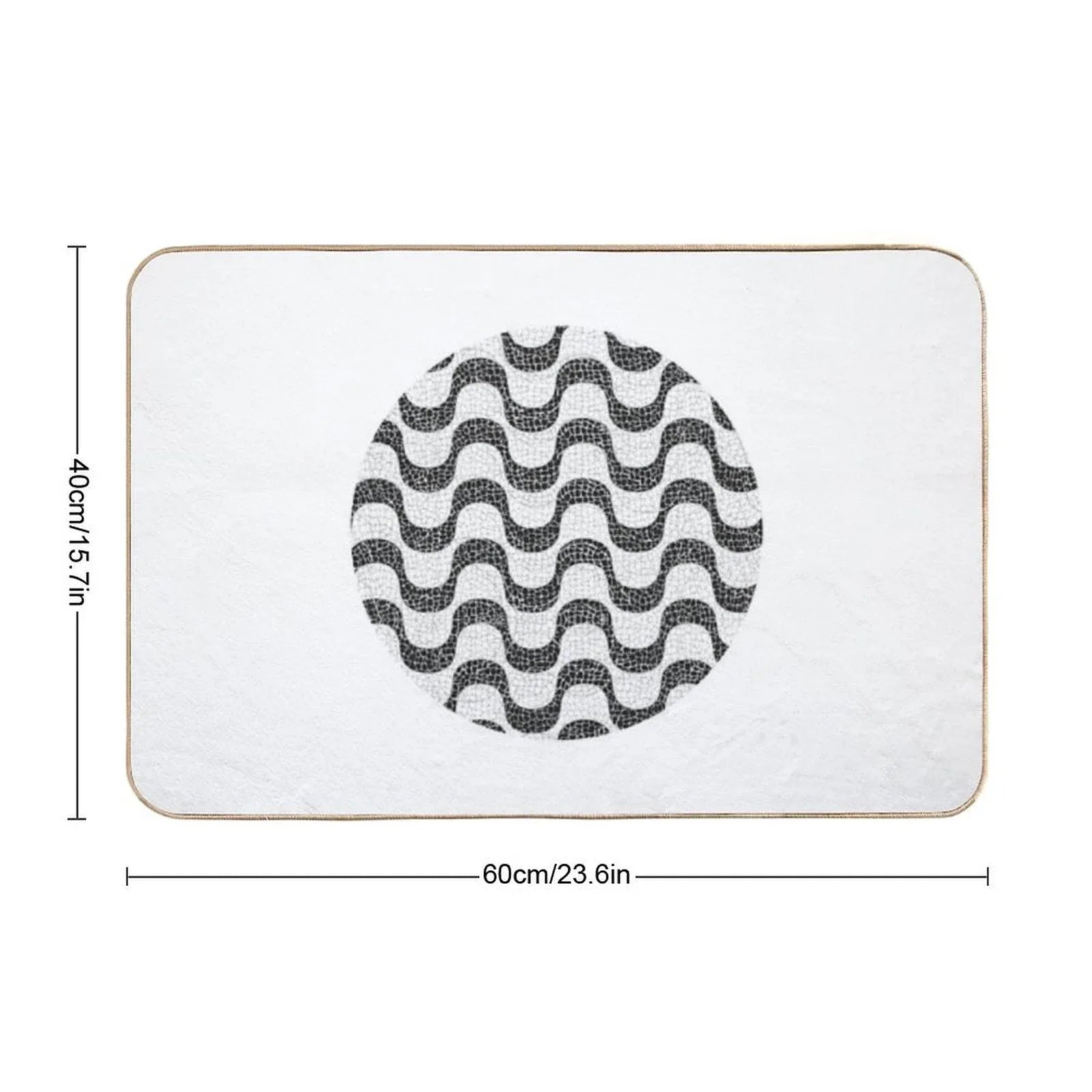 Copacabana Vibes Rio De Janeiro's Charming Sidewalk Bath Mat