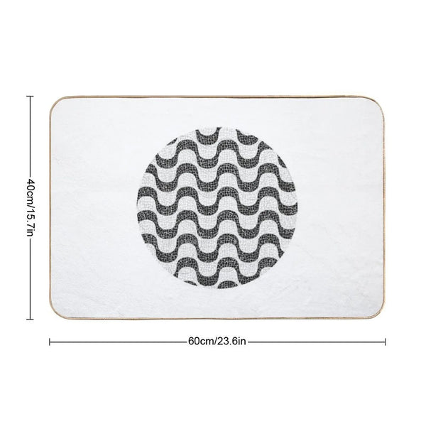 Copacabana Vibes Rio De Janeiro's Charming Sidewalk Bath Mat