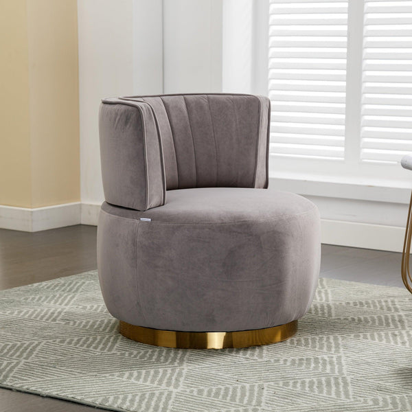360 Degree Swivel Cuddle Barrel Accent Sofa Chairs