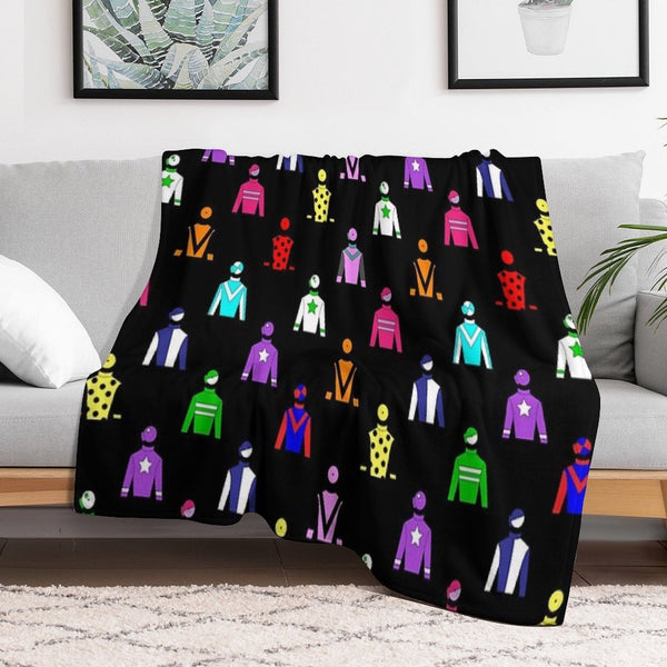 Horse Racing Jockey Silks Durable Throw Blanket