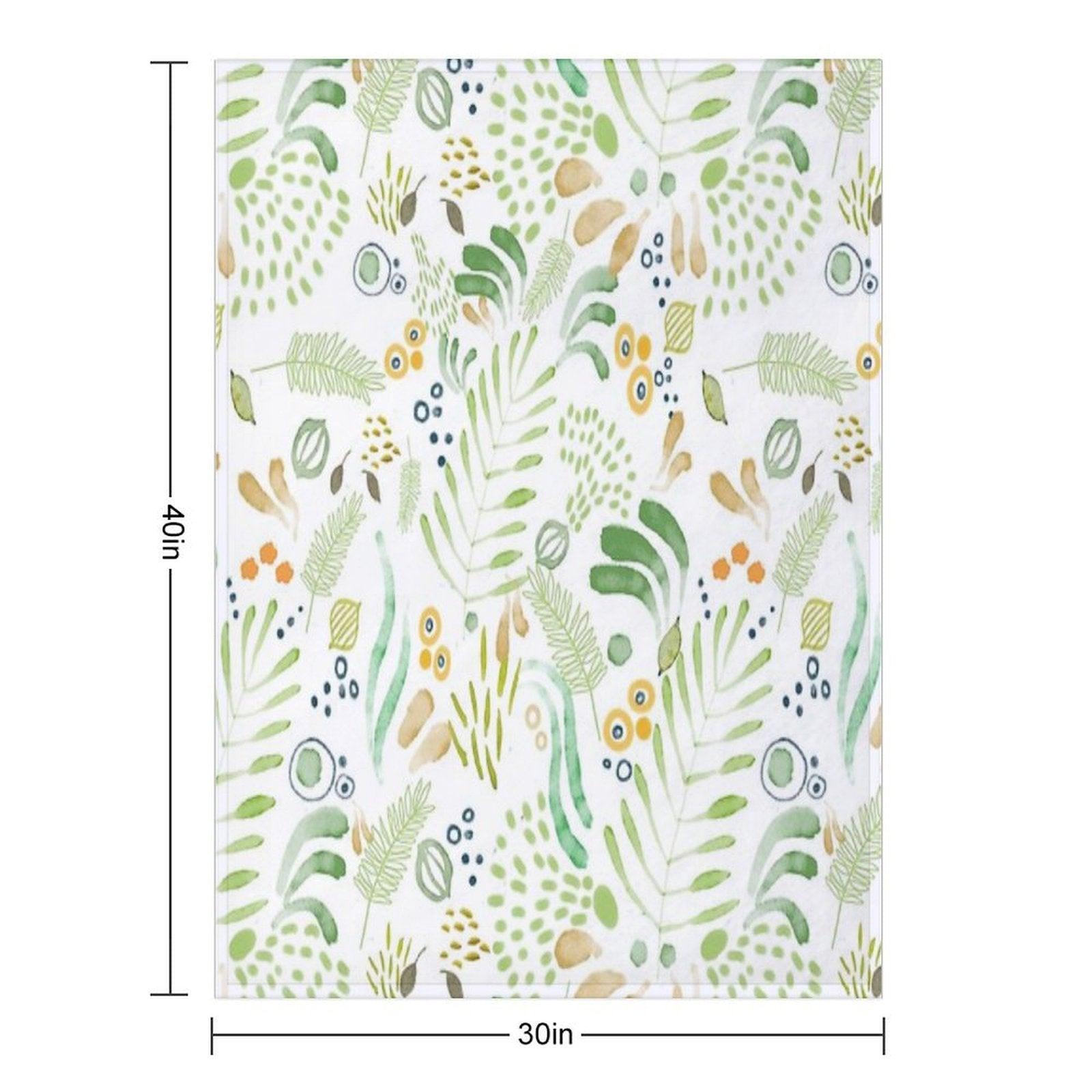 Lovely Green Throw Blanket