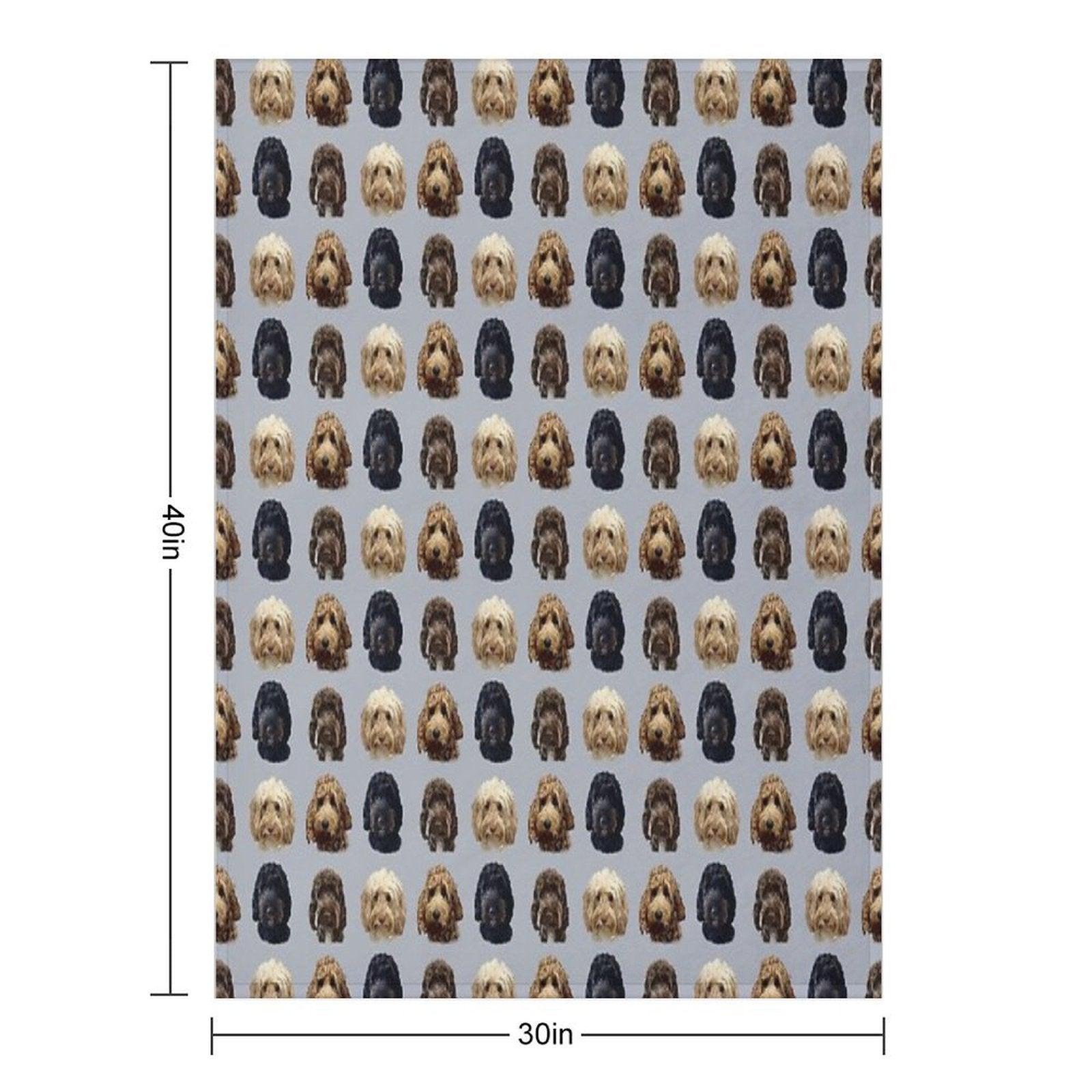 Cockapoo Dog Collection Throw Blanket