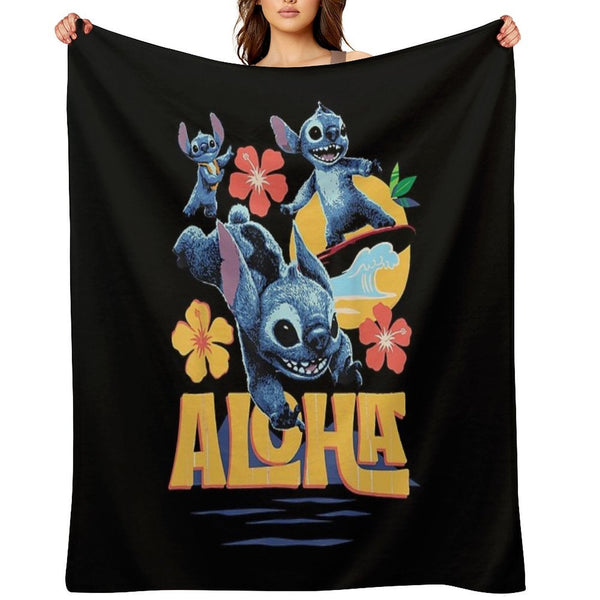 Lilo & Stitch Live-Action Movie Tropical Aloha Stitch Versatility Throw Blanket