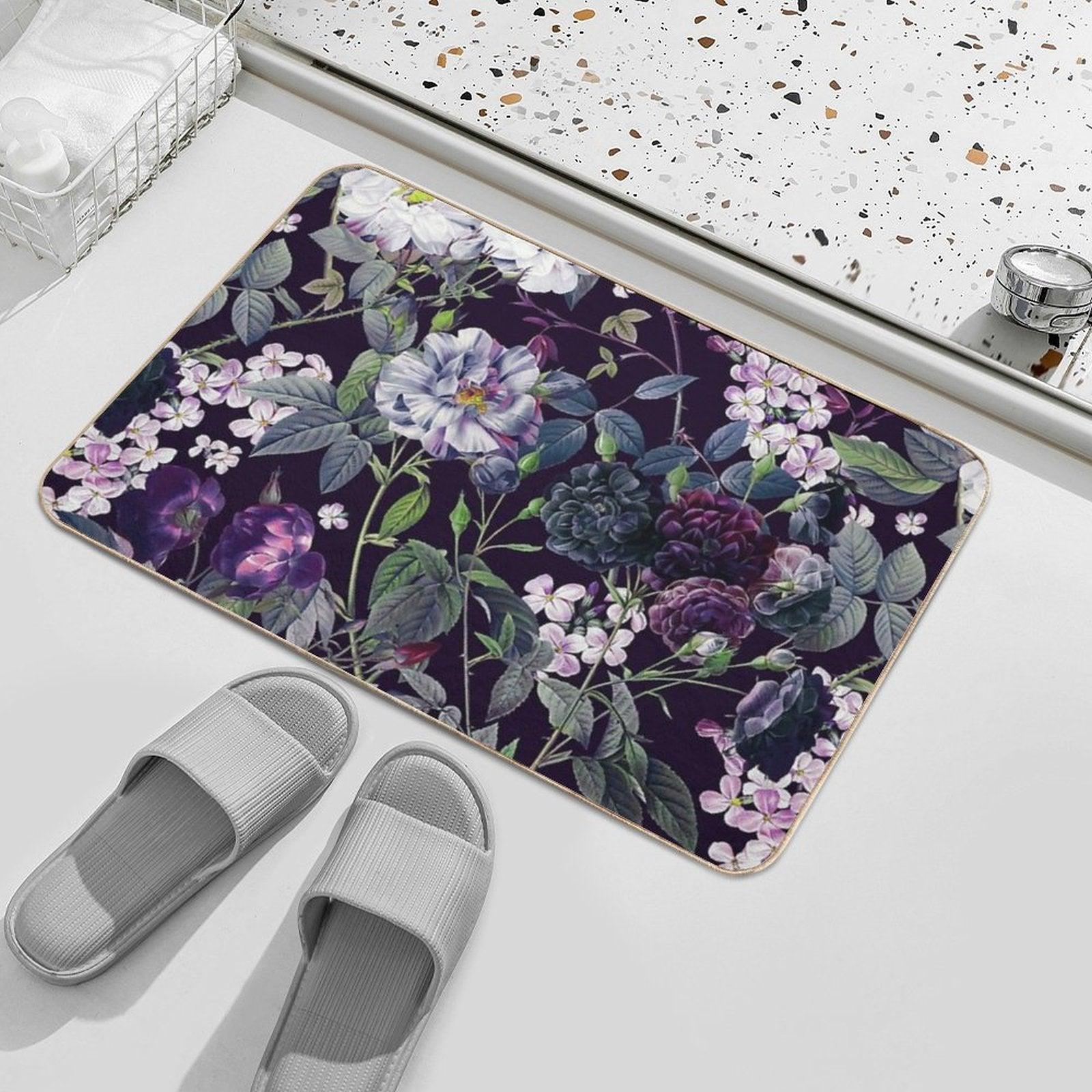 Rose Garden - Night II  High-Traffic Bath Mat