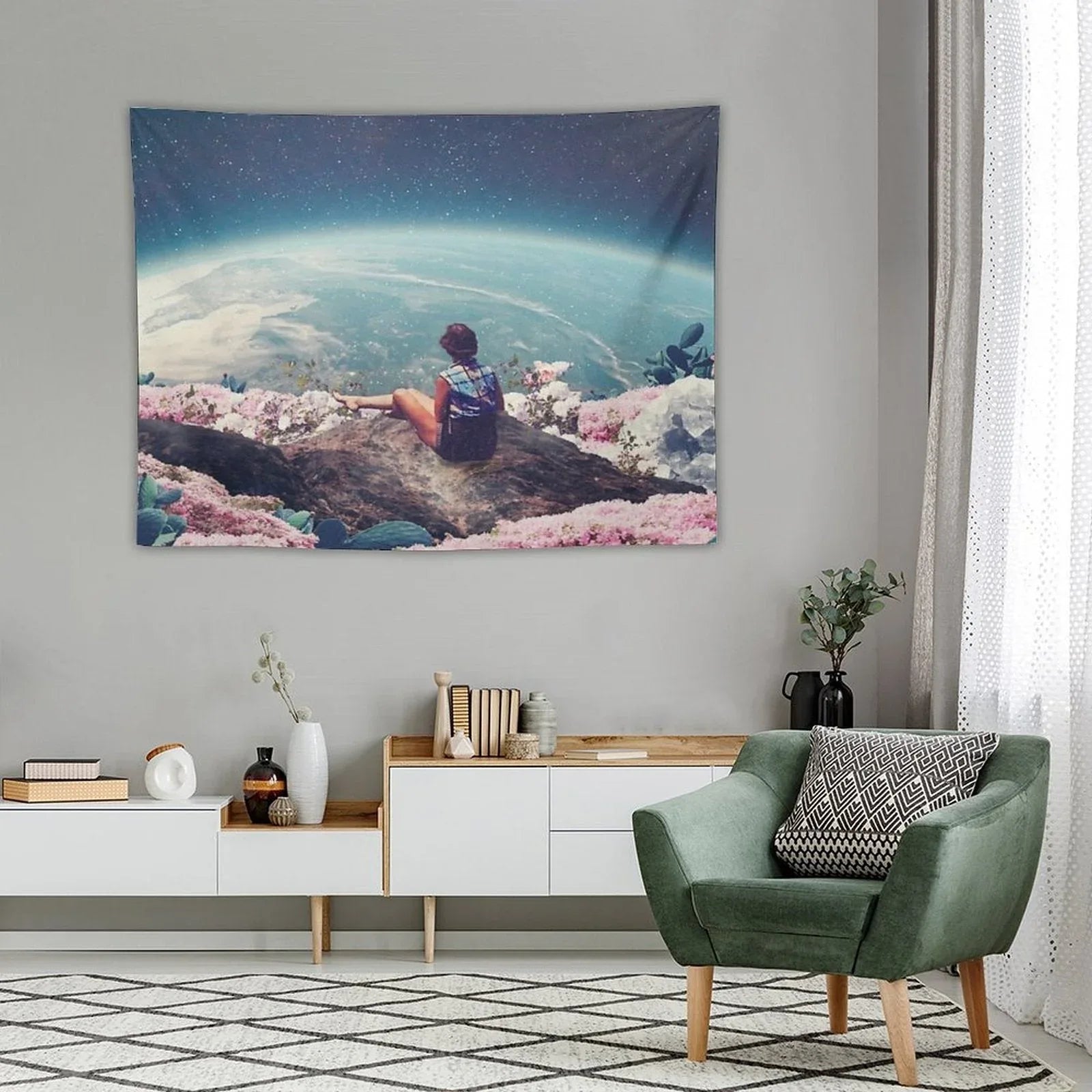 My World Blossomed When I Loved You Tapestry