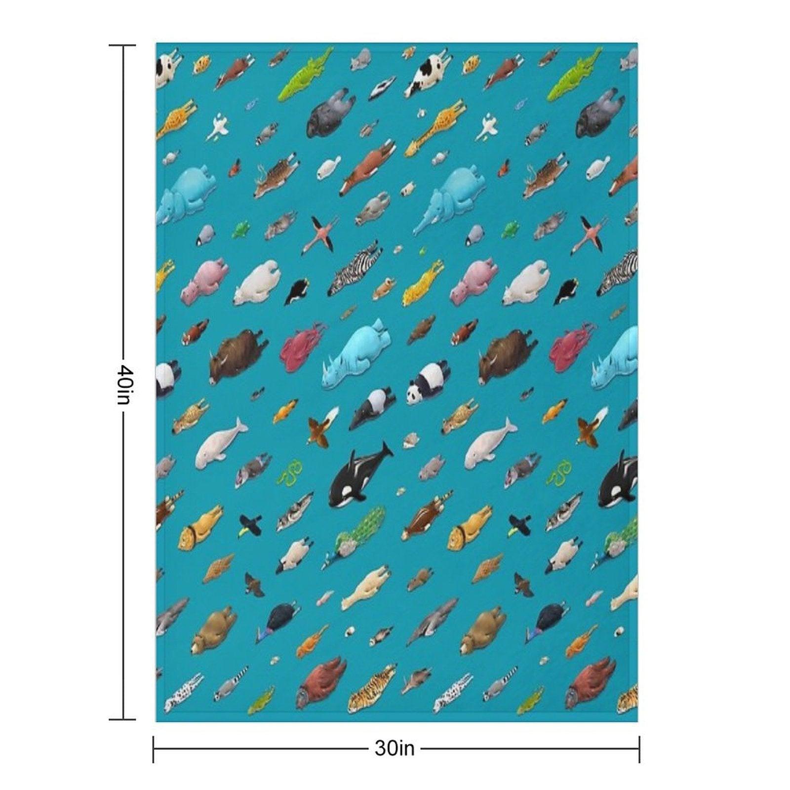 Sleeping Animals Throw Blanket