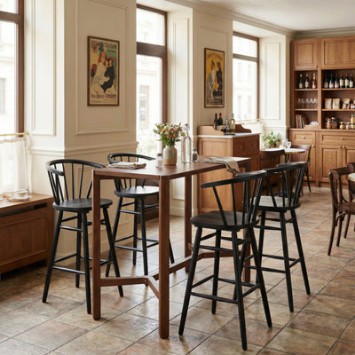 Stenger Barstool (Set of 2) Black