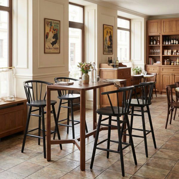 Stenger Barstool (Set of 2) Black