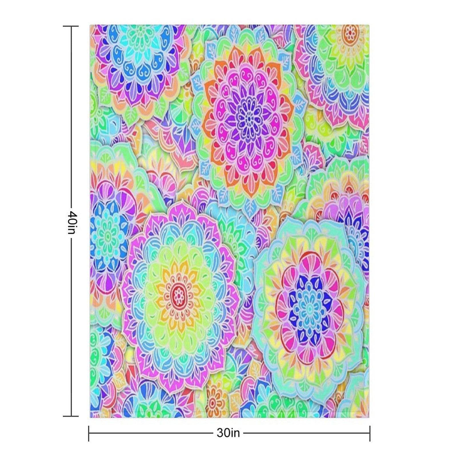 Psychedelic Summer Throw Blanket