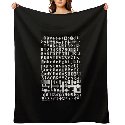 Dwarf Fortress Tile Set FnordSet Graphic Wrinkle-free Throw Blanket