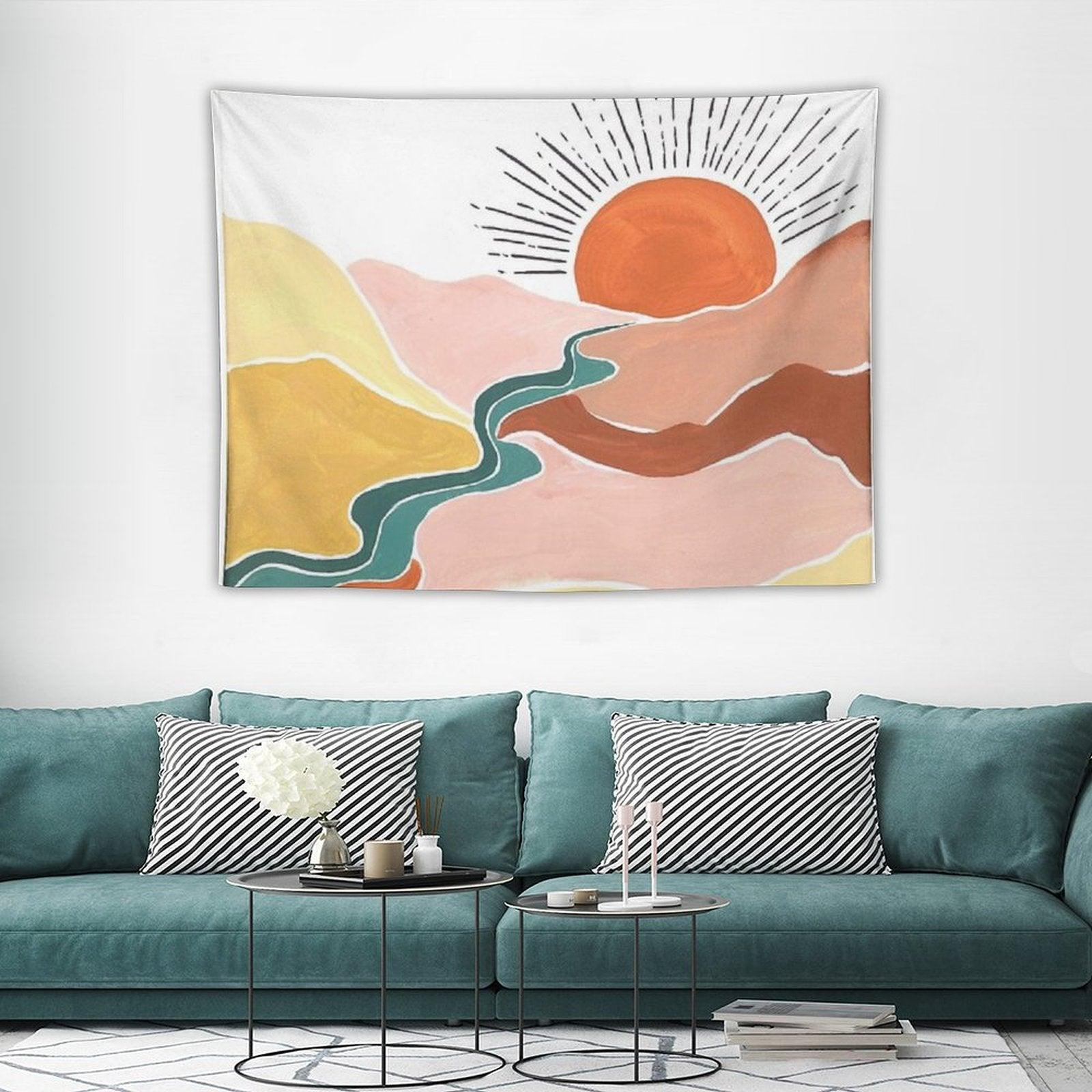 Sunrise Over Valley Tapestry