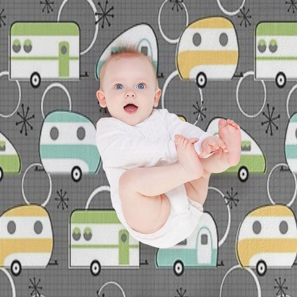 Happy Campers All-season Throw Blanket