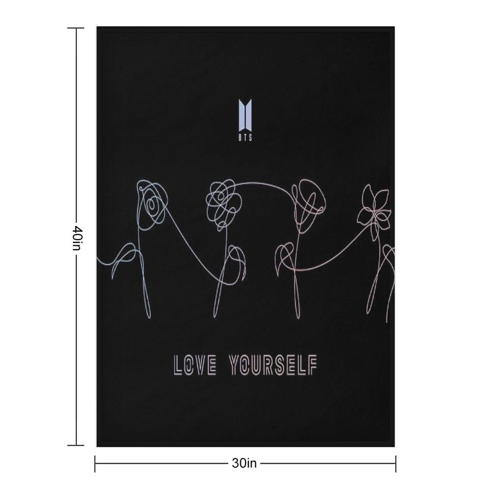 BTS LOVE YOURSELF FLOWER #1 Throw Blanket