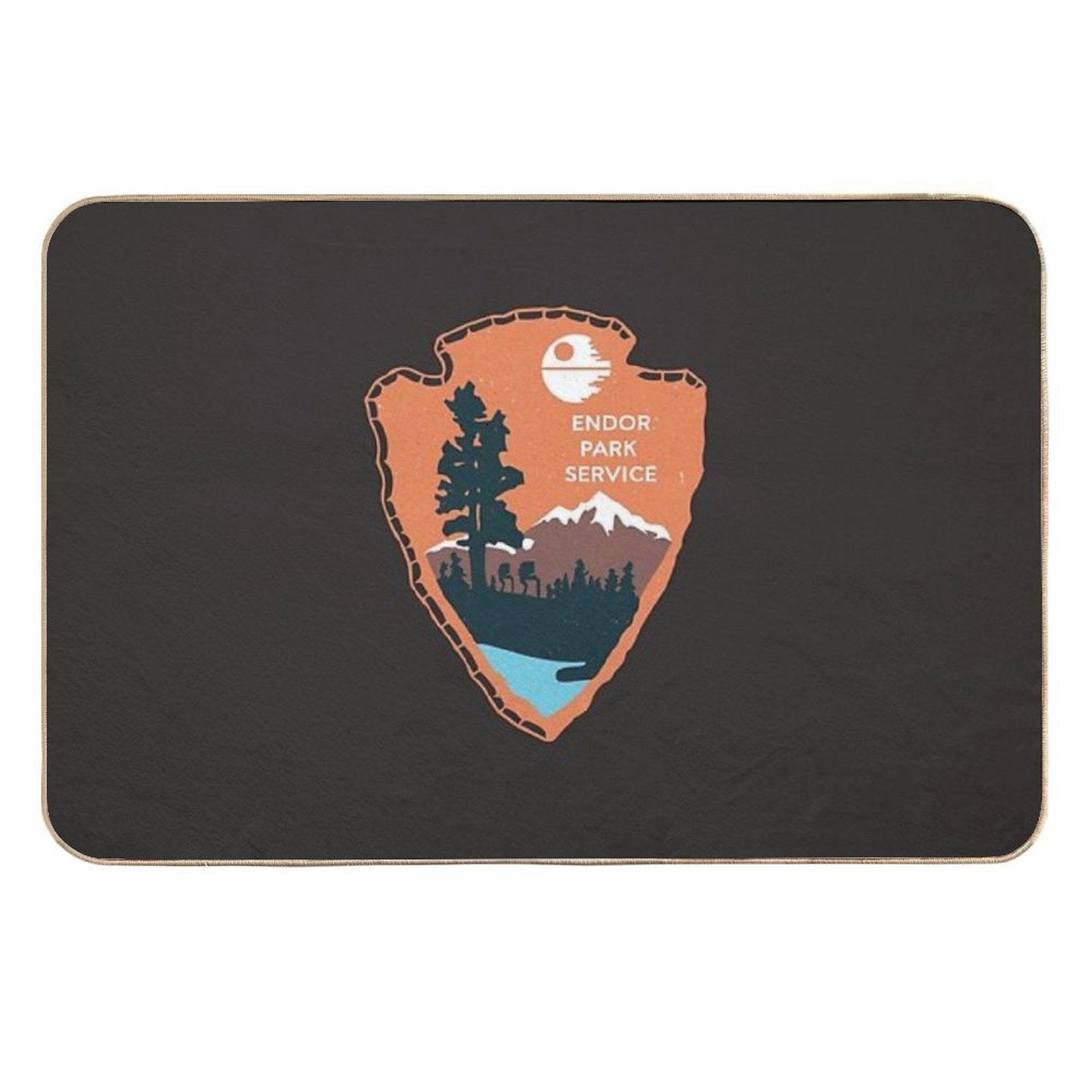 Planetary Park Badge  Long-Lasting Bath Mat