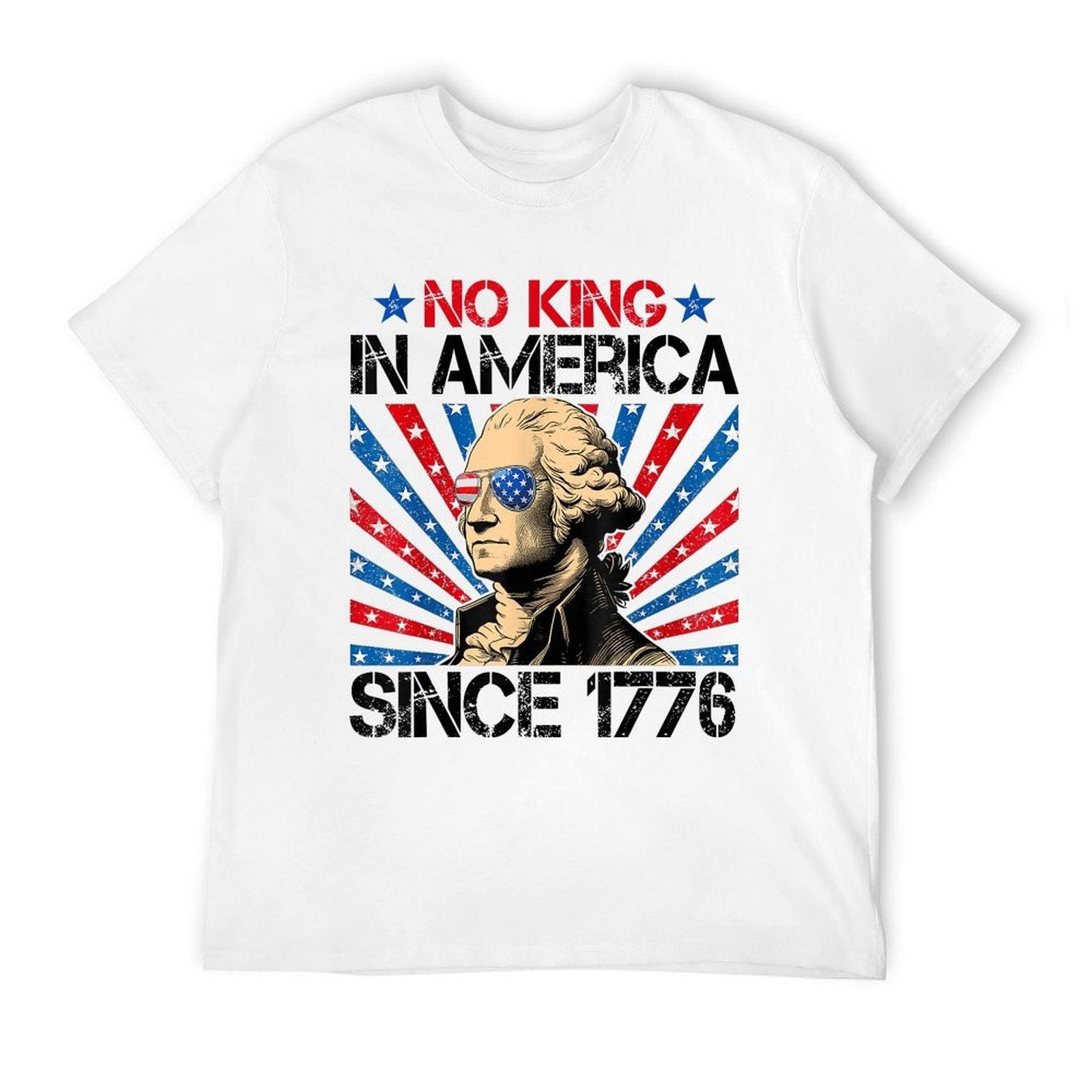 No Kings in America Since 1776 Distressed Vintage USA  Durable T-Shirt