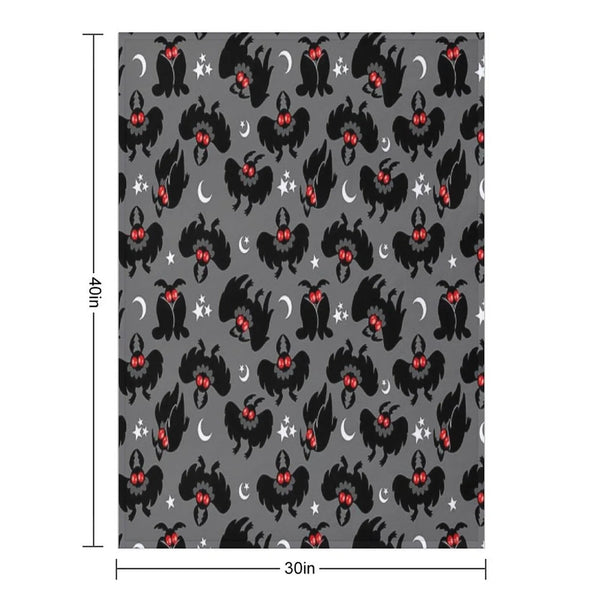 Cute Cryptids - Mothman Pattern Throw Blanket