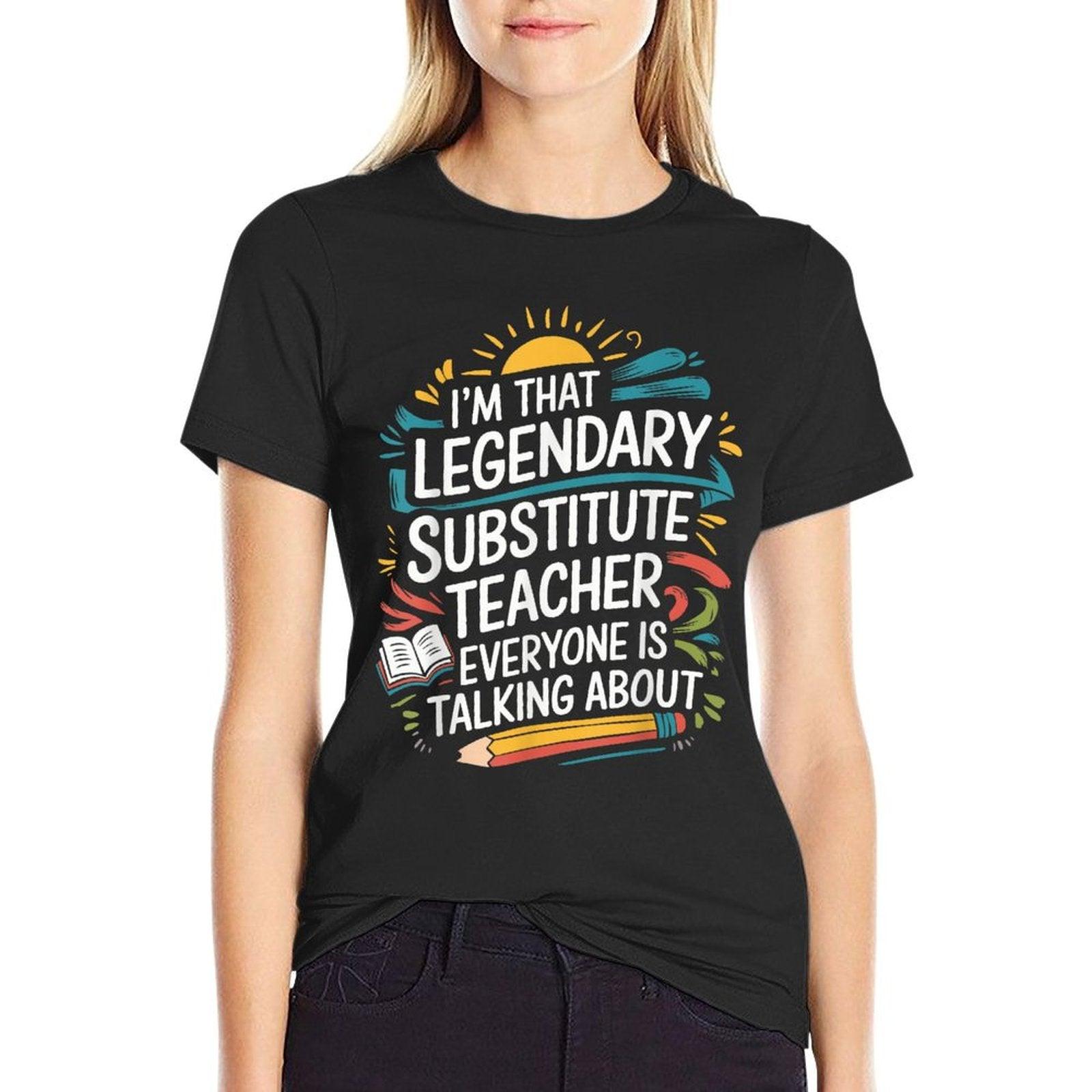 Sub Teacher Design For Sub Teacher Squad Substitute Teacher T-Shirt