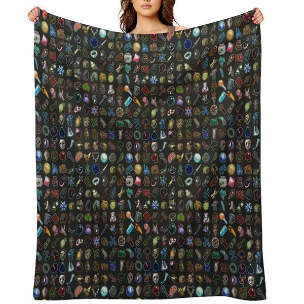 Risk of Rain 2 Items Throw Blanket