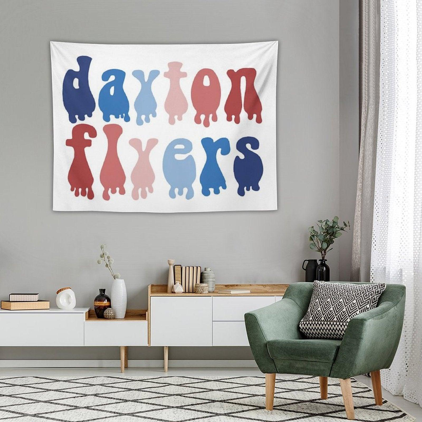 Dayton Flyers Drip Tapestry