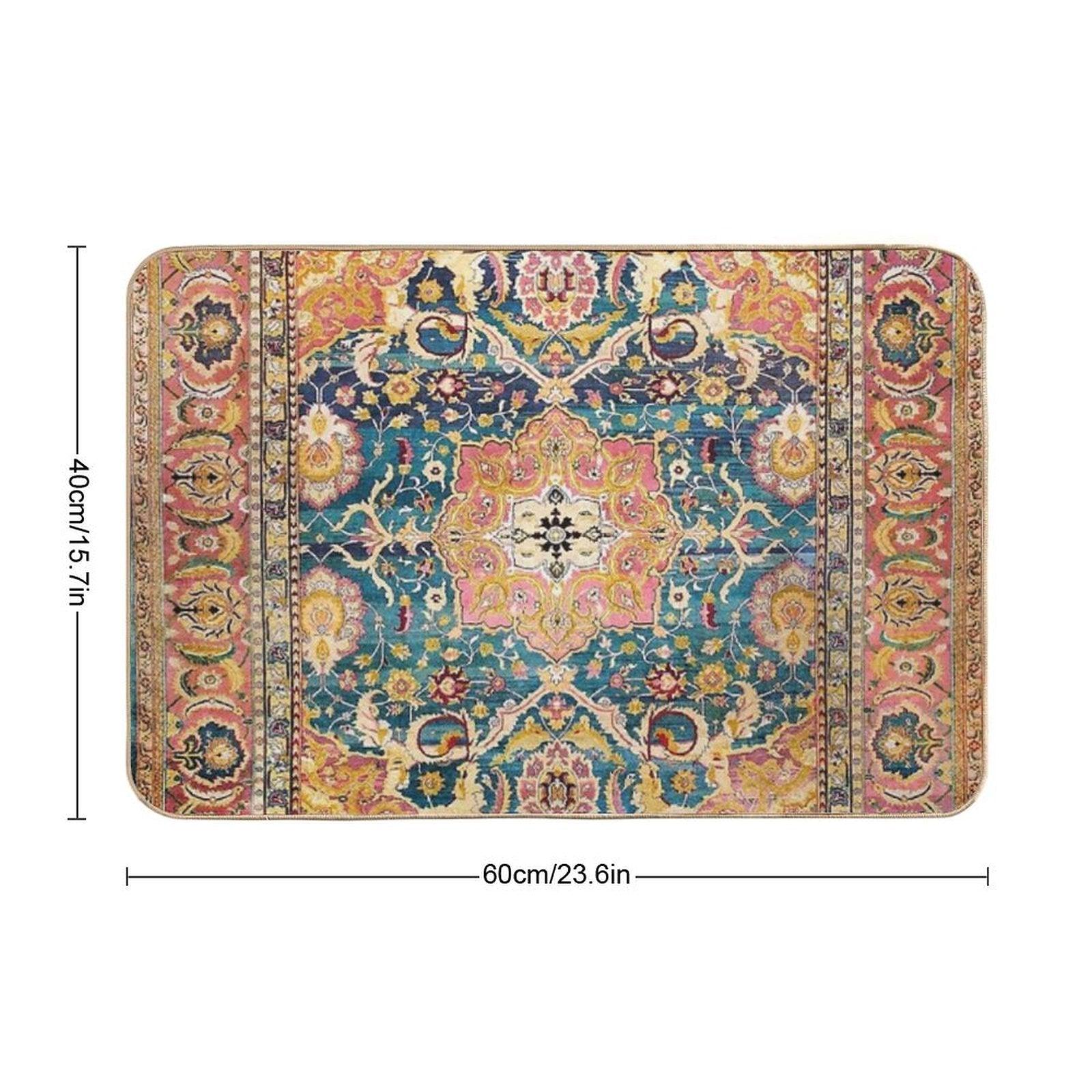 Amritsar Punjab North Indian Rug Print Bath Mat
