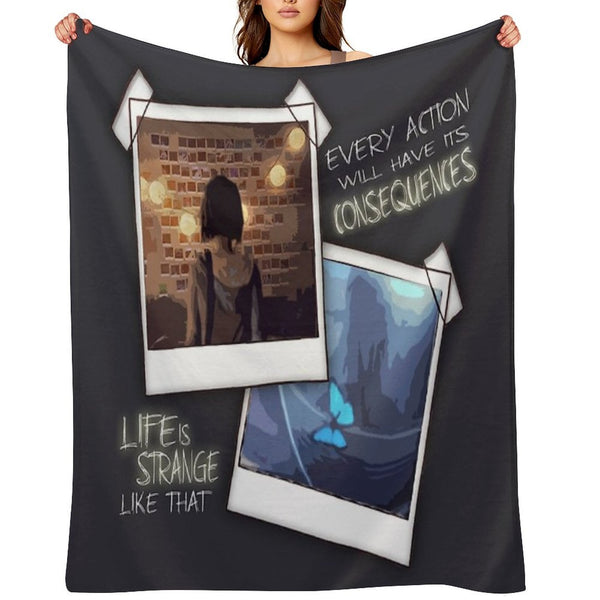 Strange Like That Multi-functional Throw Blanket