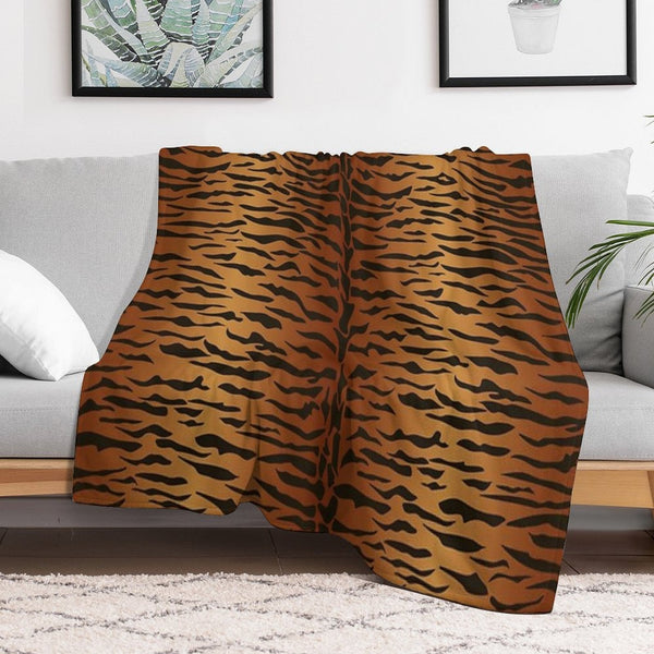 Tiger Animal Print Lightweight Throw Blanket