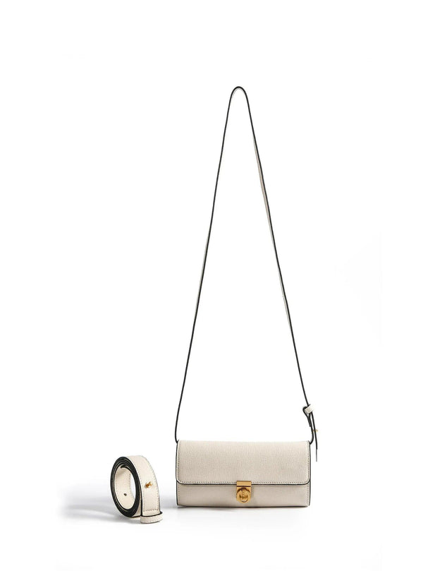 Aria 3-way Convertible Belt Crossbody Pencil Bag, White - Gifts for You 'n Me