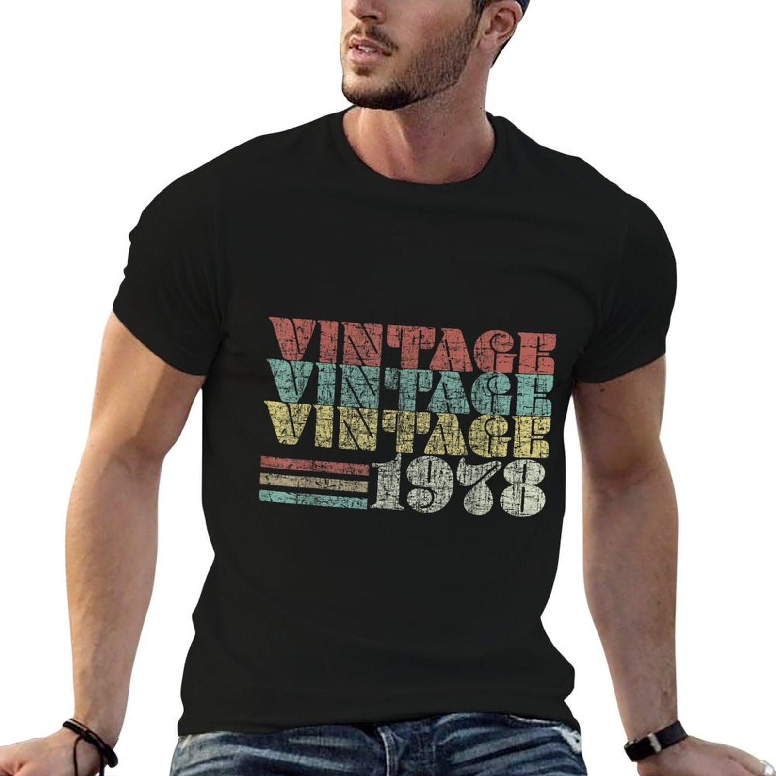 40th Birthdays Women Men Vintage  Heathered Texture T-Shirt