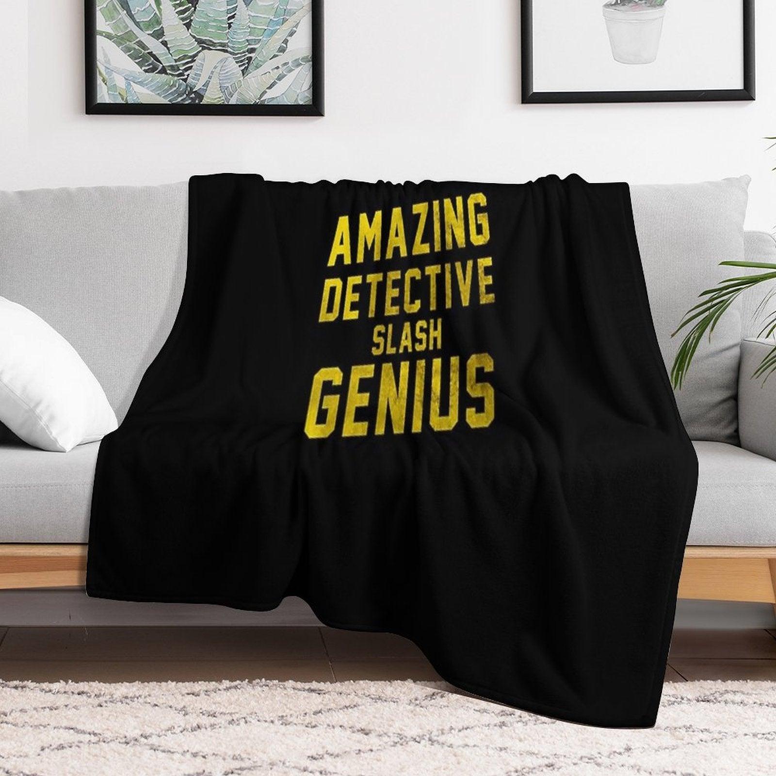 AMAZING DETECTIVE SLASH GENIUS Throw Blanket