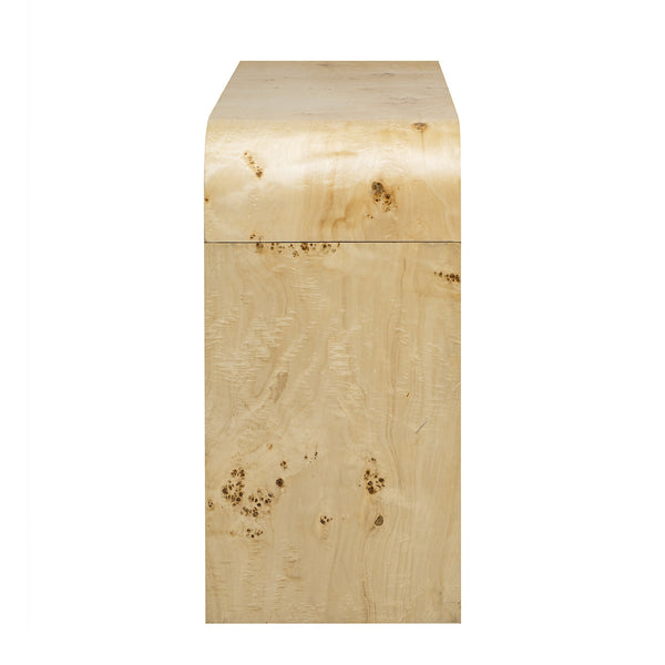 Modern Entryway Table with Burl Wood Veneer,Suitable for Entryway, Hallway, Living Room, Foyer, Corridor Vtng Furniture