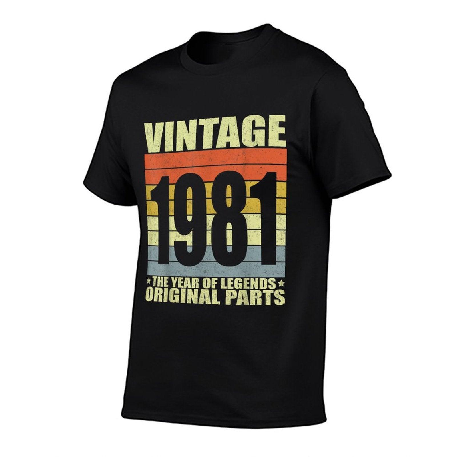 Vintage 1981 40th Birthday Gift Men Women 40 Years Old  Vintage-inspired T-Shirt