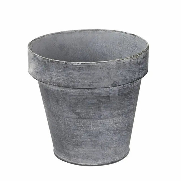 Zinc Flower Pot VagabondVintage