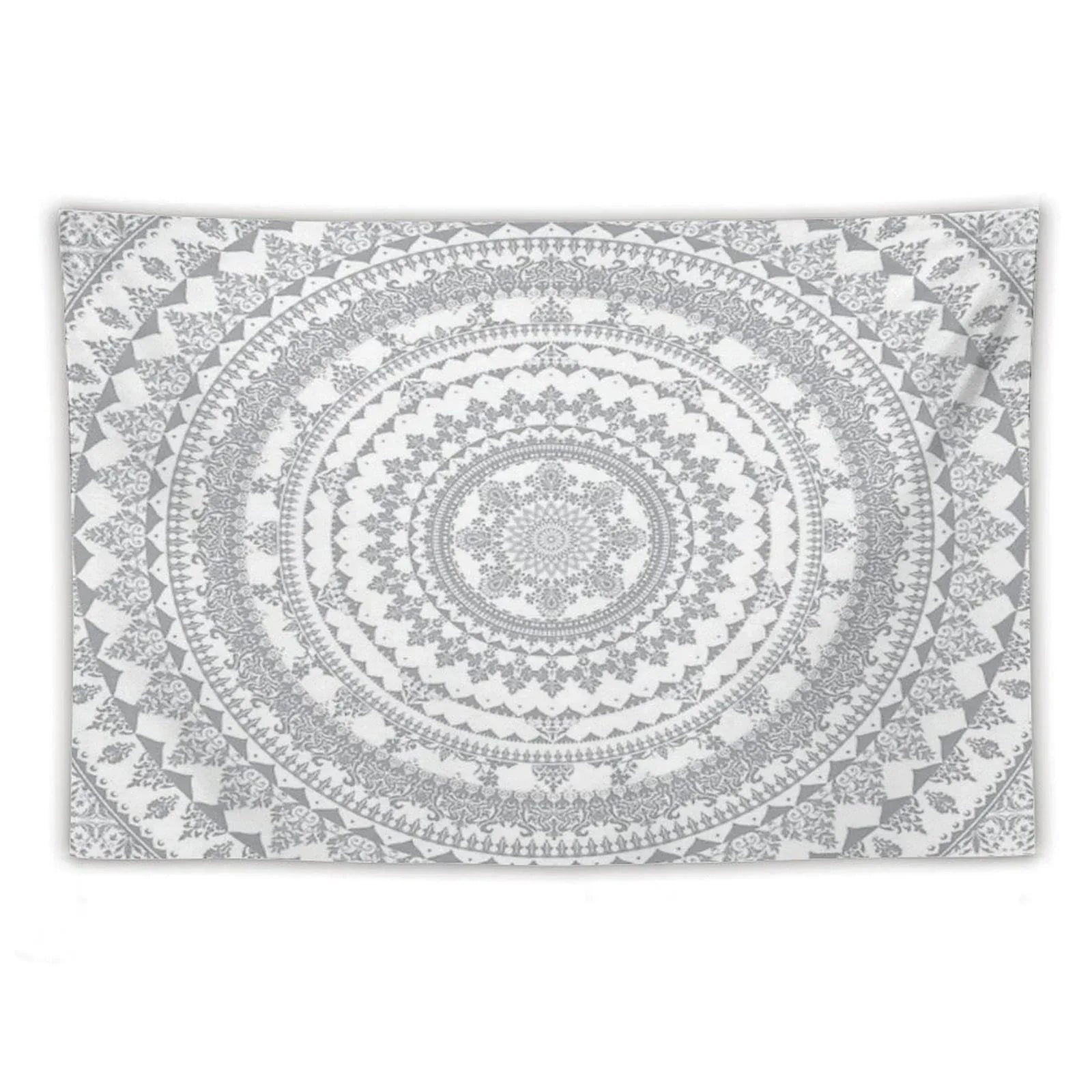 Mandala Gray Tapestry